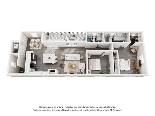 Townhome 1 39 floor plan